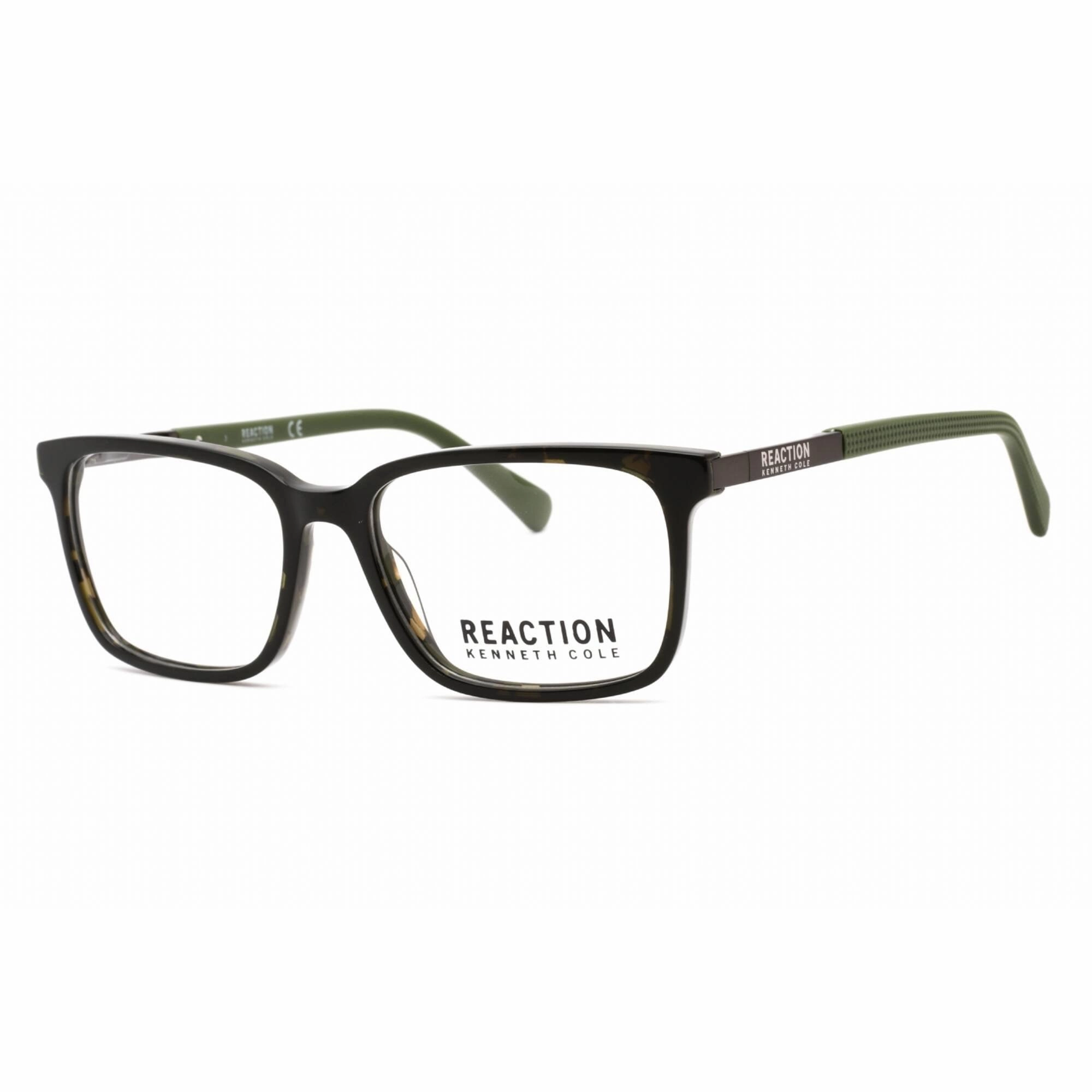 Kenneth Cole Reaction Men's Eyeglasses - Shiny Dark Green Plastic Frame | KC0825 096