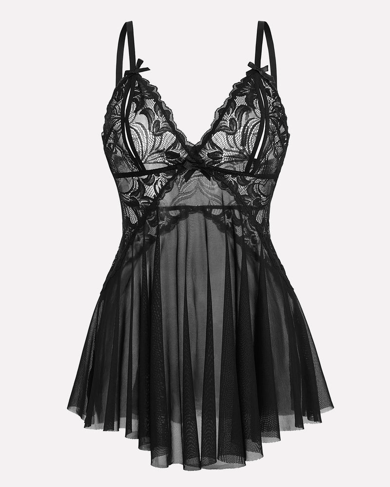 Lace Babydoll Mesh Boudoir Outfits