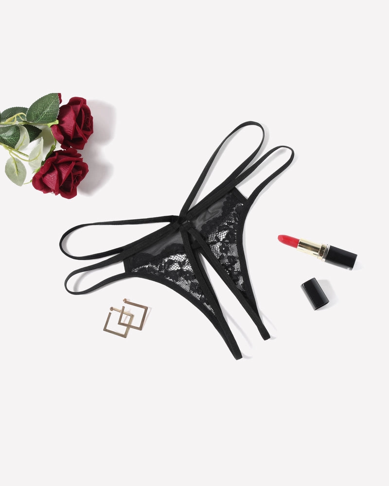 Lace Floral Lace Briefs G-String