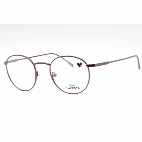 Lacoste Men's Eyeglasses - Dark Gunmetal Metal Round Full Rim Frame | L2246PC 033