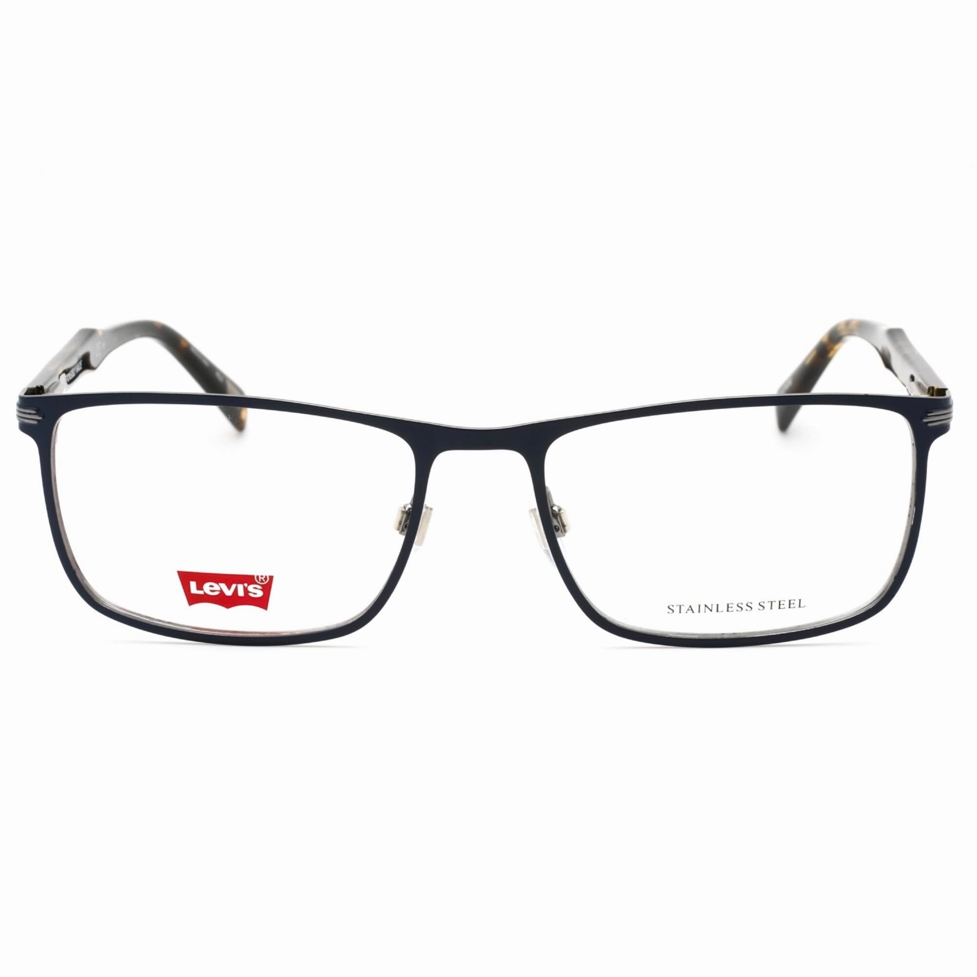 Levi's Men's Eyeglasses - Blue Metal Rectangular Full Rim Frame | LV 5033 0PJP 00