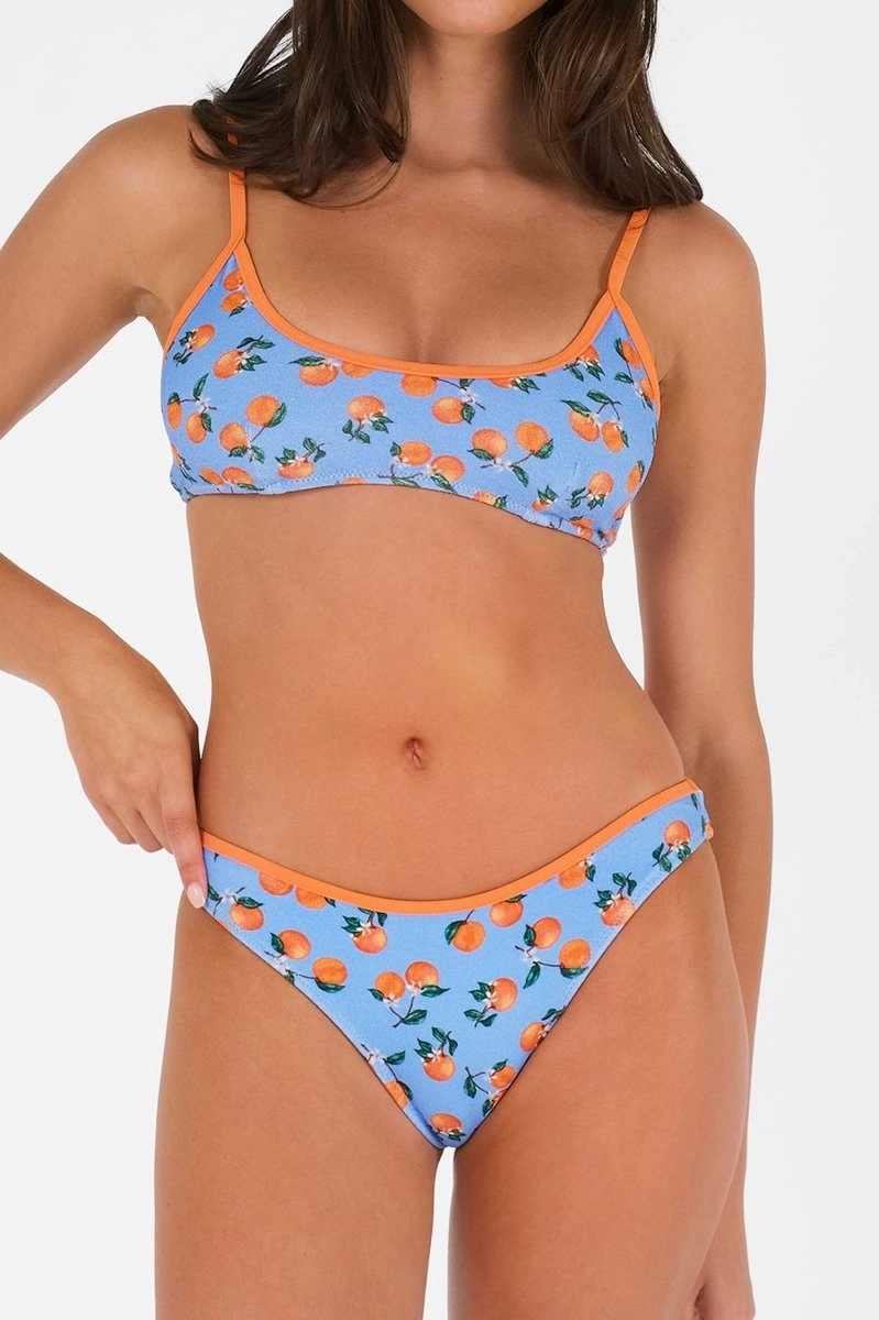 Lydia Scoop Neck Top / Citrus Sky Terry