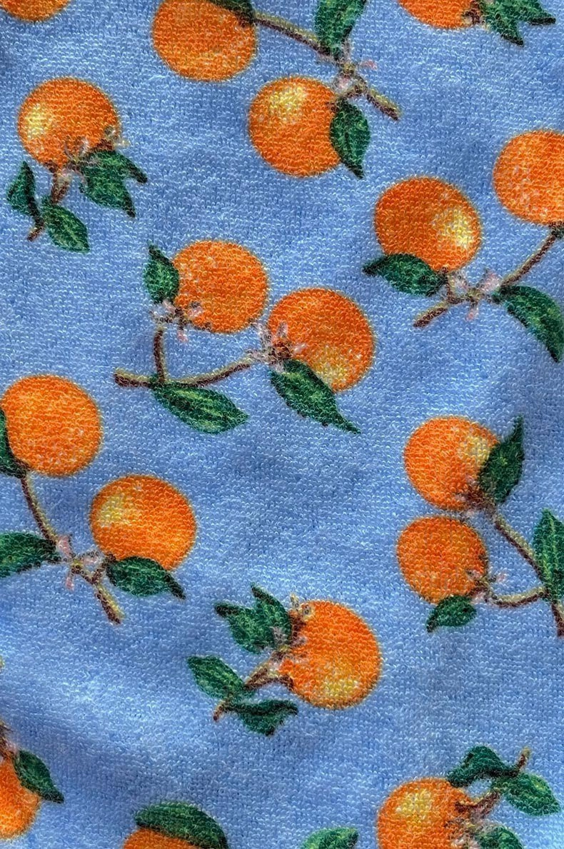 Lydia Scoop Neck Top / Citrus Sky Terry