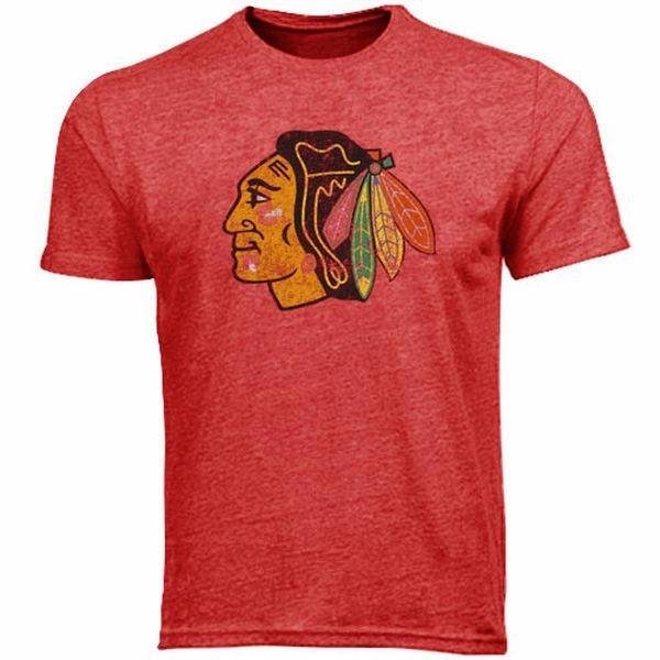 Men's Chicago Blackhawks Tony Esposito #35 Alumni Old Time Hockey S/S Distressed Player T-Shirt