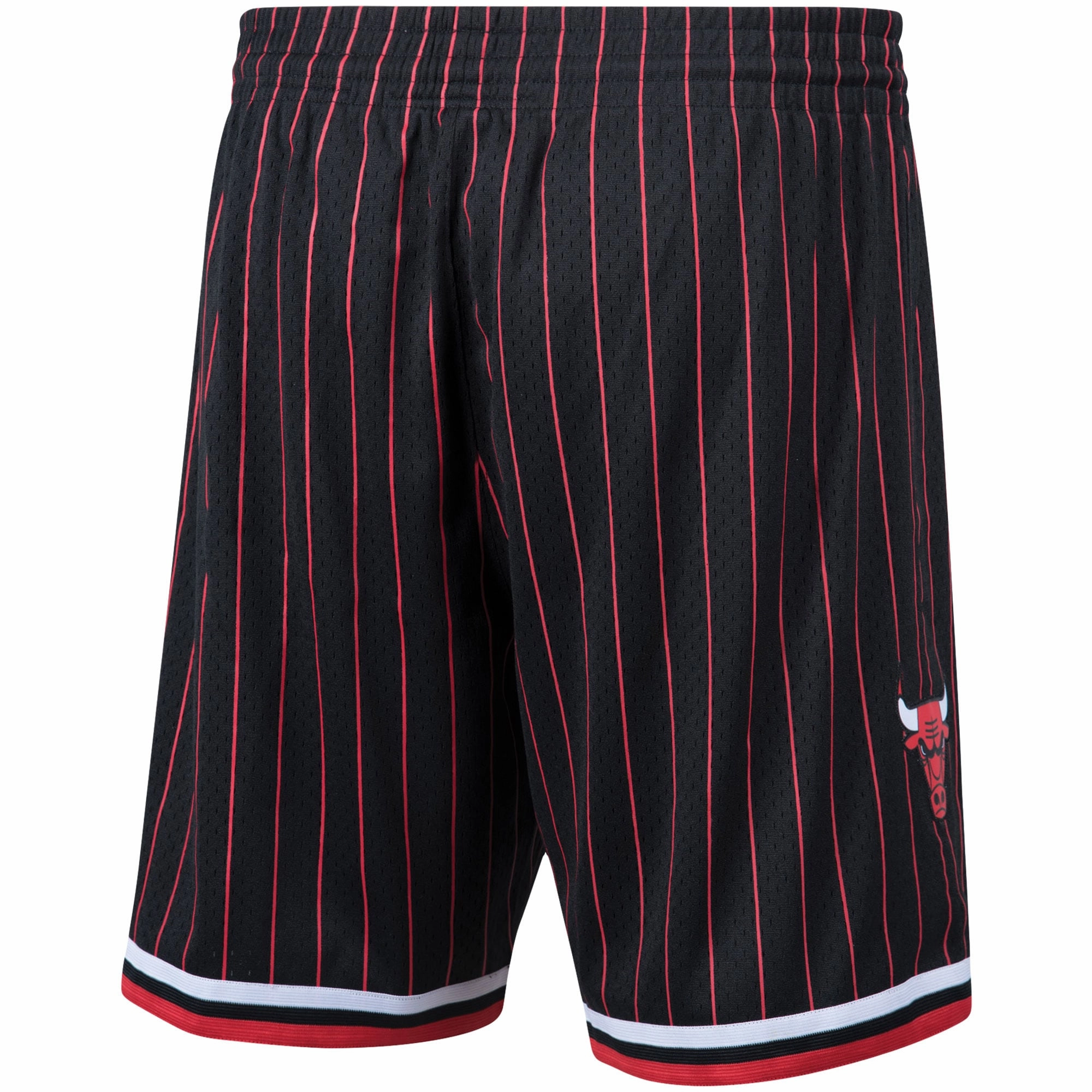 Men's Chicago Bulls Mitchell & Ness 1996-97 Black Hardwood Classics Swingman Shorts