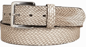 Men's Indonesian Spitting Cobra Leather Belt