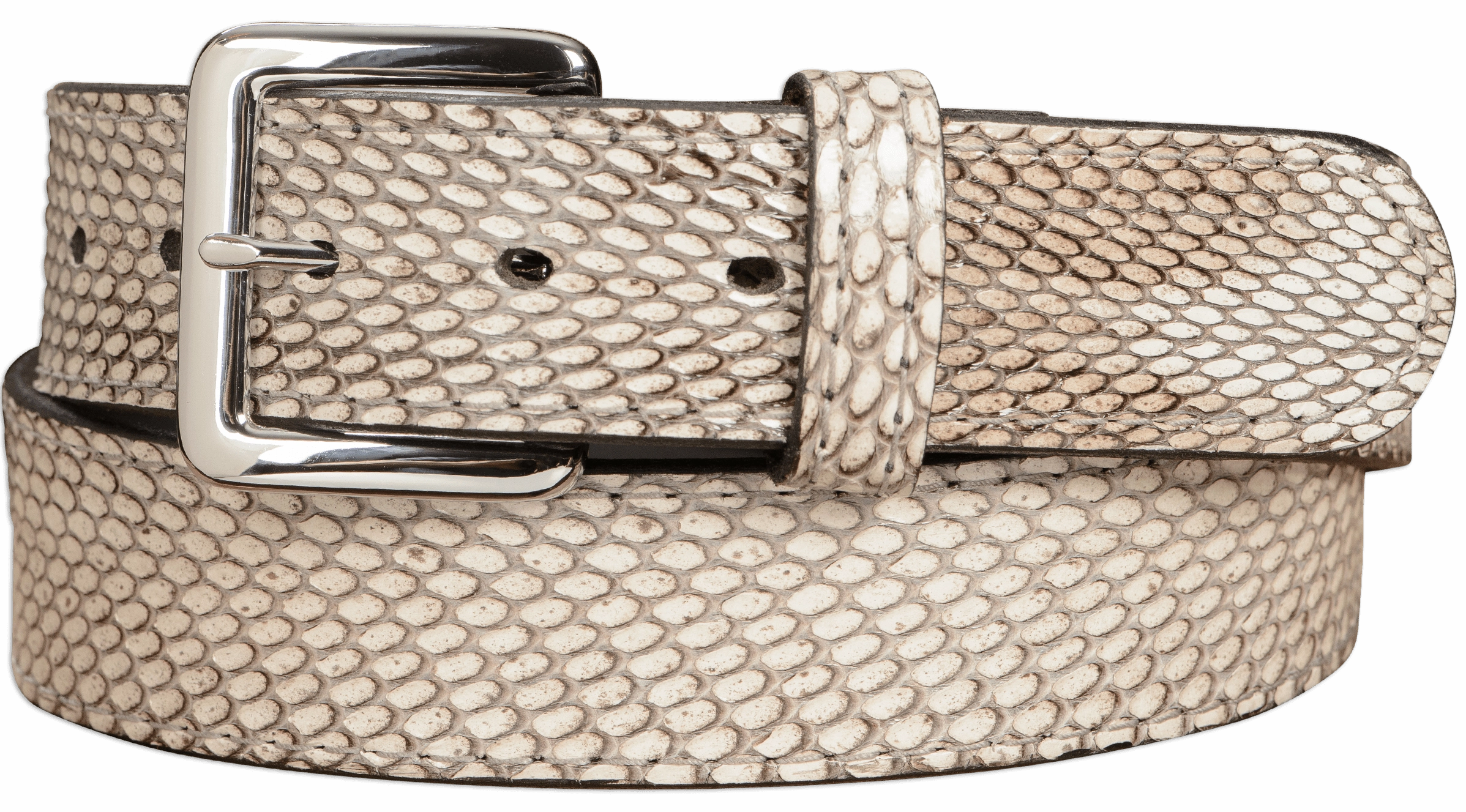 Men's Indonesian Spitting Cobra Leather Belt