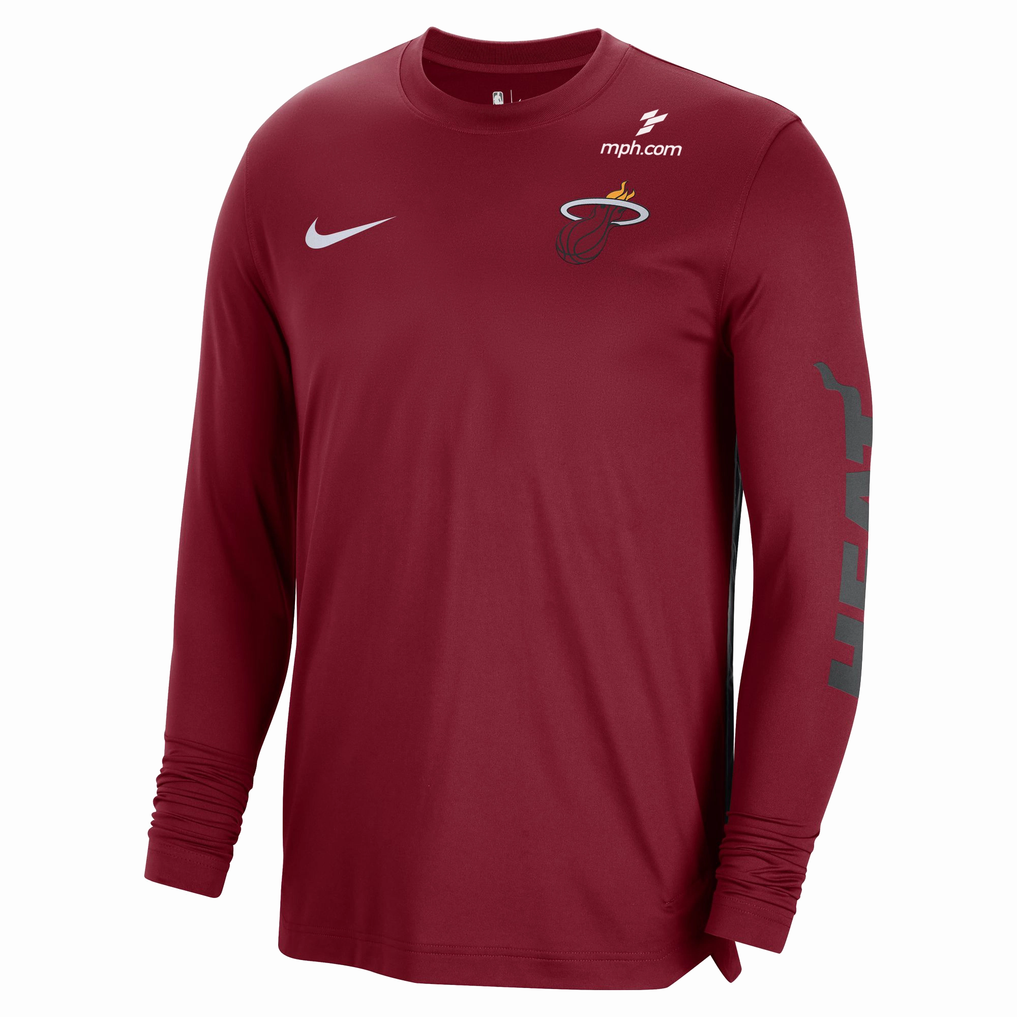 Nike Miami HEAT 2023-24 Pre-Game Long Sleeve Tee
