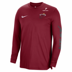 Nike Miami HEAT 2023-24 Pre-Game Long Sleeve Tee