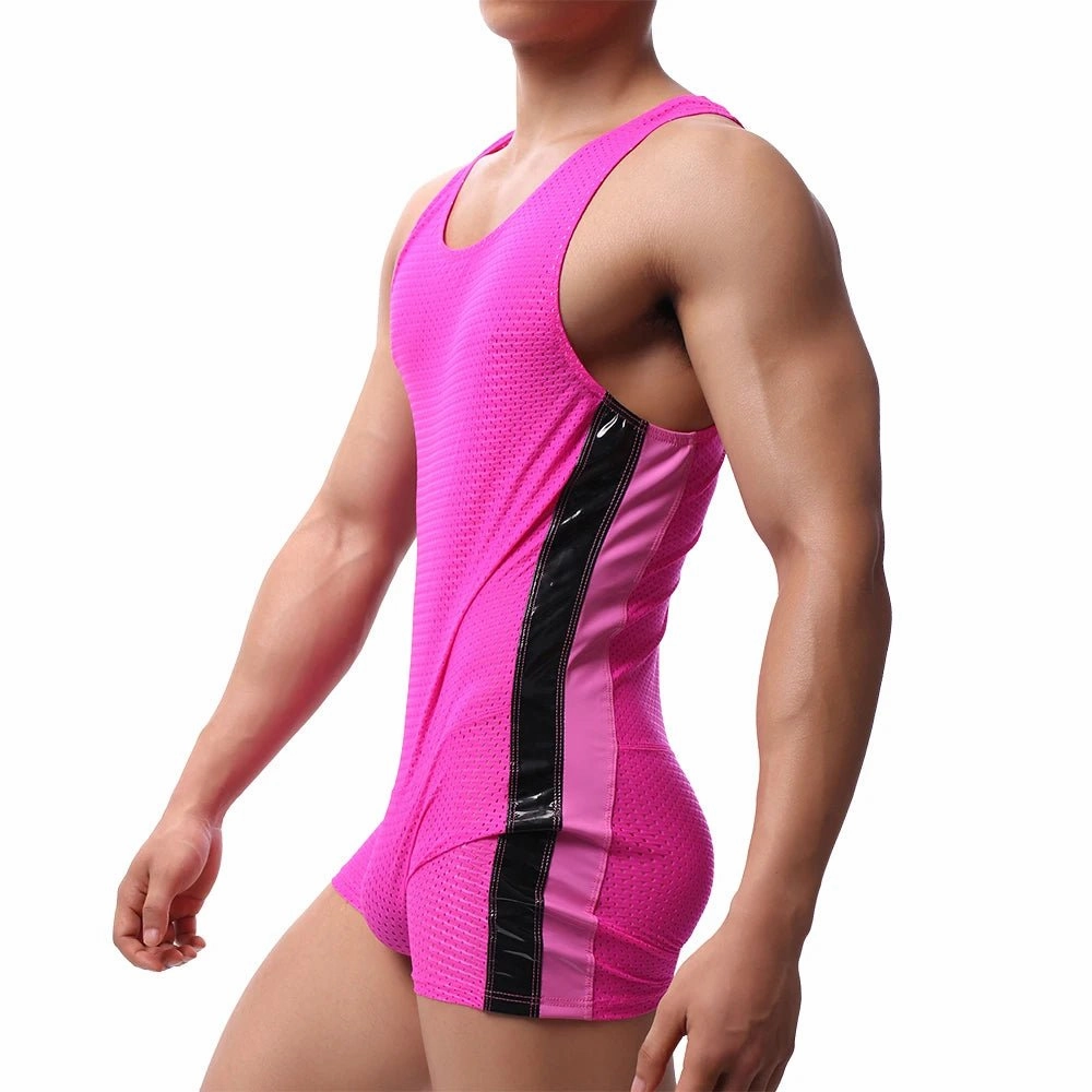 Racing Strip Mesh Singlet