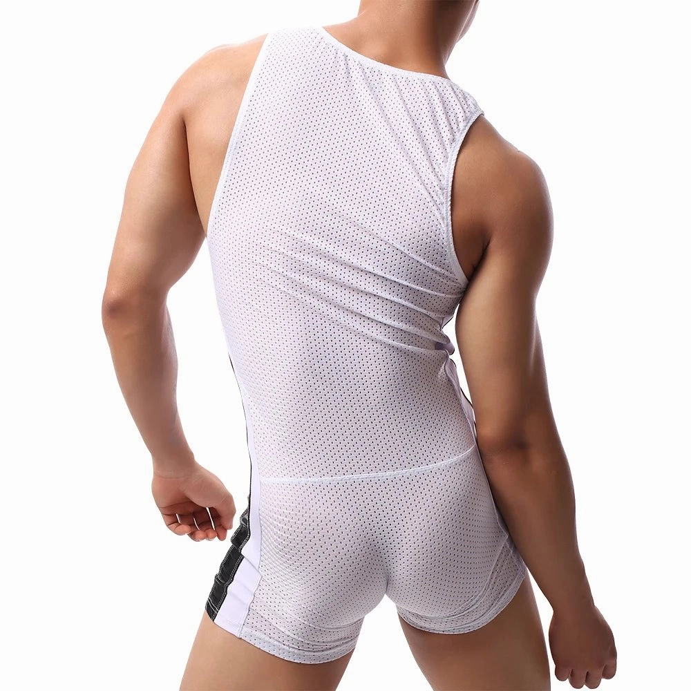 Racing Strip Mesh Singlet