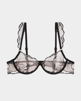 Ruffle Shoulder Strap Bra