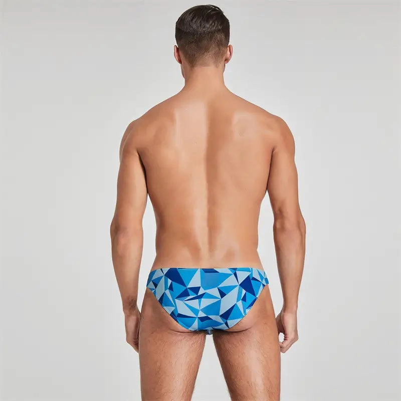 Seobean Men's Bikini Briefs - Sexy Low-Rise Color Block Underwear for Men 220101