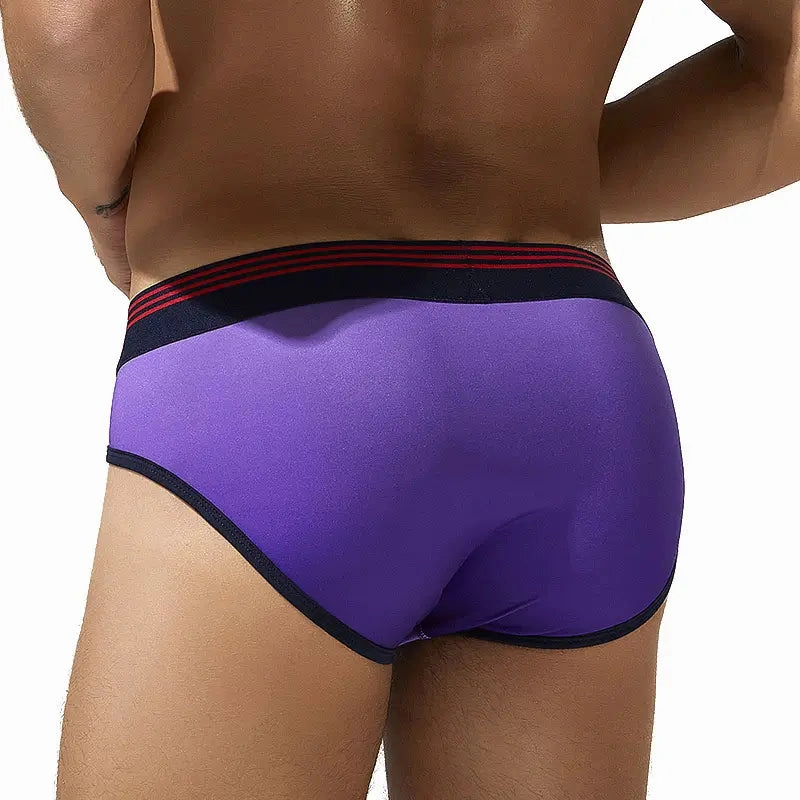 Seobean Men's Gradient Color Briefs - Stylish & Comfortable Sexy Male Underwear 240106