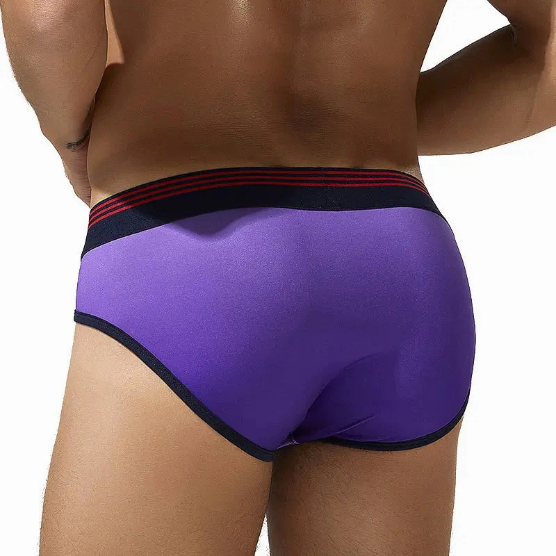 Seobean Men's Gradient Color Briefs - Stylish & Comfortable Sexy Male Underwear 240106