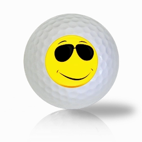 Sun Glasses (Shades) Emoticon Golf Balls
