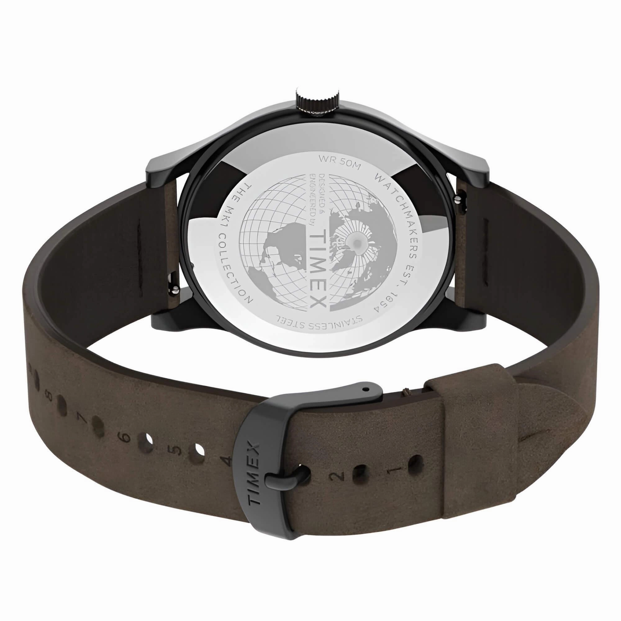 Timex Men's Watch - MK1 Blue Dial Leather Strap Quartz | TW2T68200
