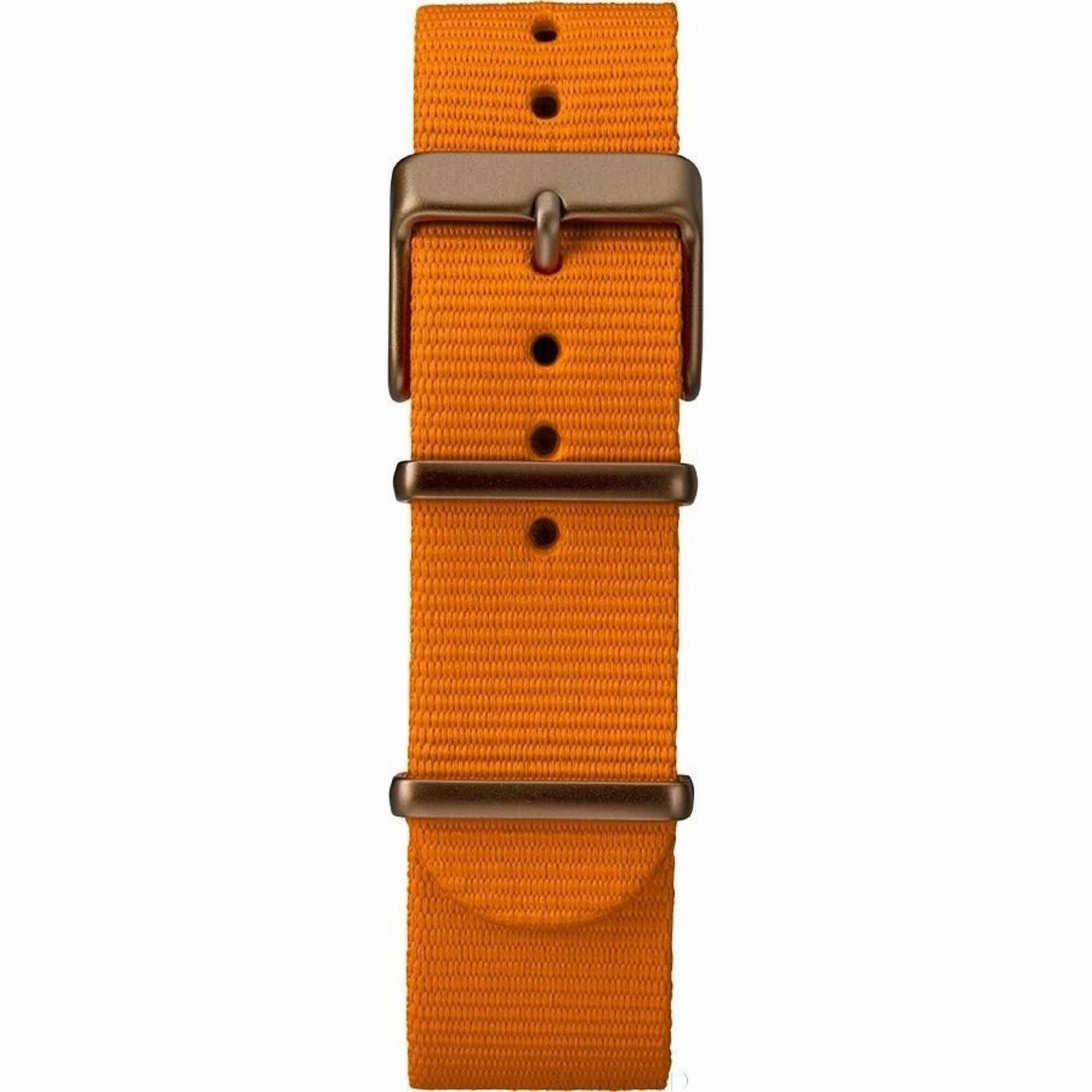 Timex Men's Watch - MK1 Quartz Chronograph Black Dial Orange Nylon Strap | TW2T10600