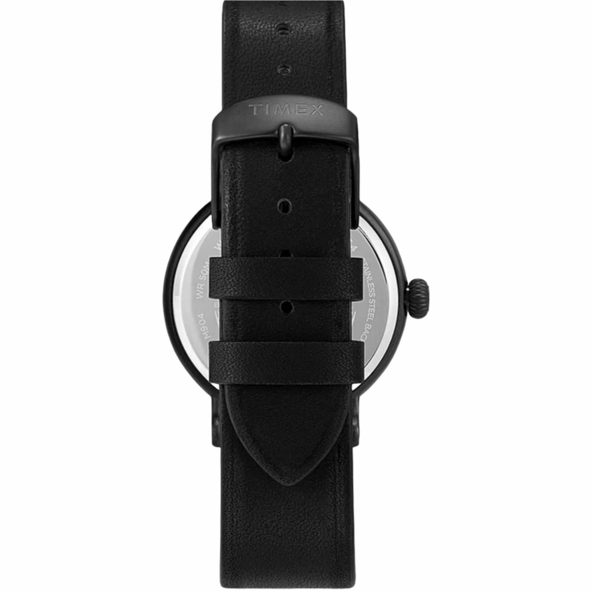 Timex Men's Watch - Standard Dia De Los Muertos Black Leather Strap | TW2U95300VQ