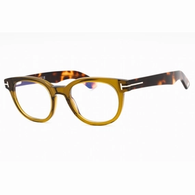Tom Ford Men's Eyeglasses - Shiny Dark Green Acetate Full Rim Oval | FT5807-B 096