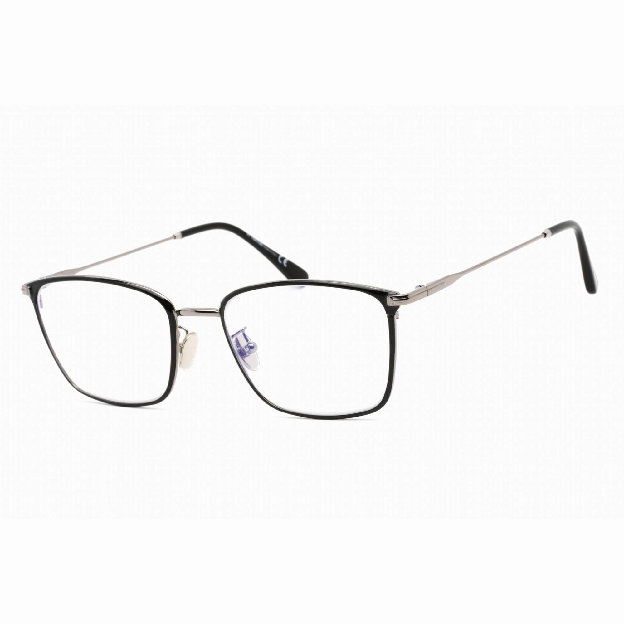 Tom Ford Men's Eyeglasses - Shiny Gunmetal Metal Rectangular Frame | FT5774-D-B 008