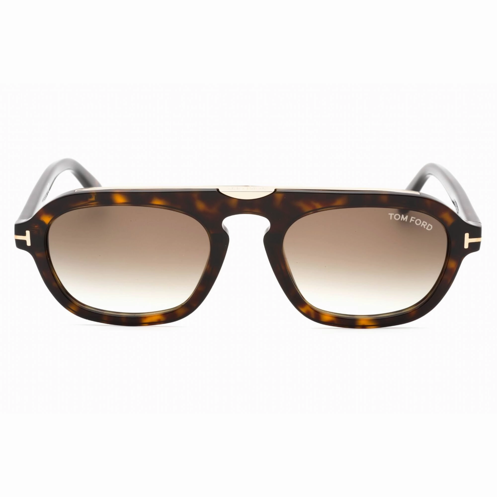 Tom Ford Men's Sunglasses - Dark Havana Plastic Pilot Full Rim Frame | FT0736 52K