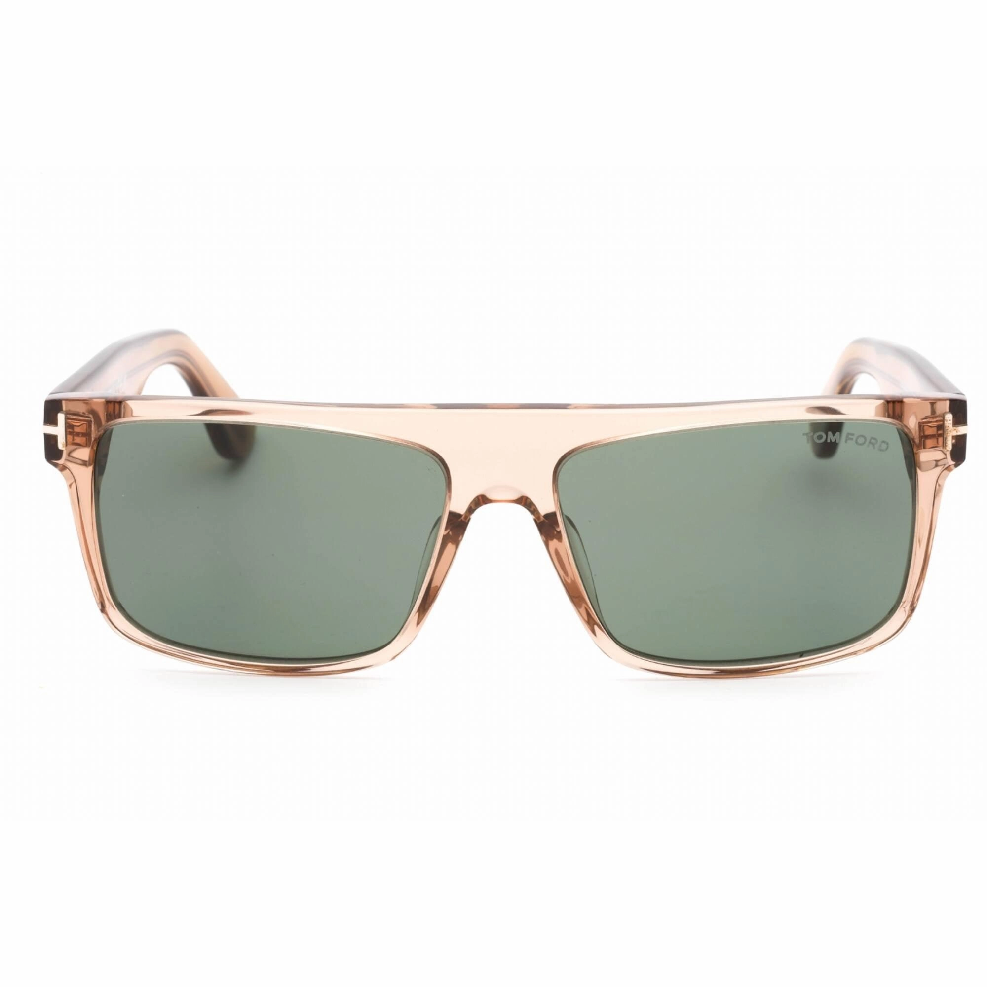 Tom Ford Men's Sunglasses - Transparent Brown Frame Dark Grey Lens | FT0999 45N