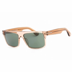 Tom Ford Men's Sunglasses - Transparent Brown Frame Dark Grey Lens | FT0999 45N