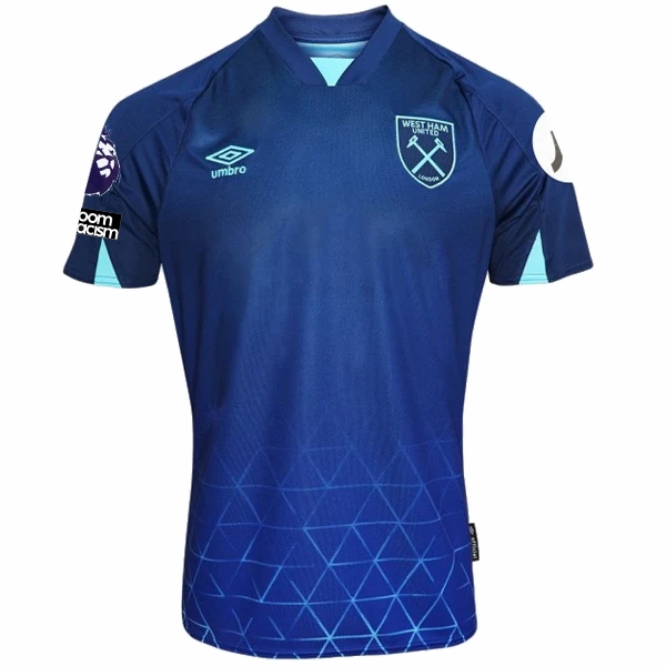 Umbro West Ham Edson Alvarez Third Jersey w/ EPL   No Room For Racism Patches 23/24 (Navy/Sky Blue)