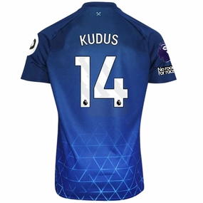 Umbro West Ham Mohammed Kudus Third Jersey w/ EPL   No Room For Racism Patches 23/24 (Navy/Sky Blue)