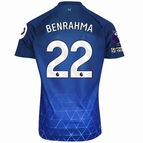 Umbro West Ham Said Benrahma Third Jersey w/ EPL   No Room For Racism Patches 23/24 (Navy/Sky Blue)