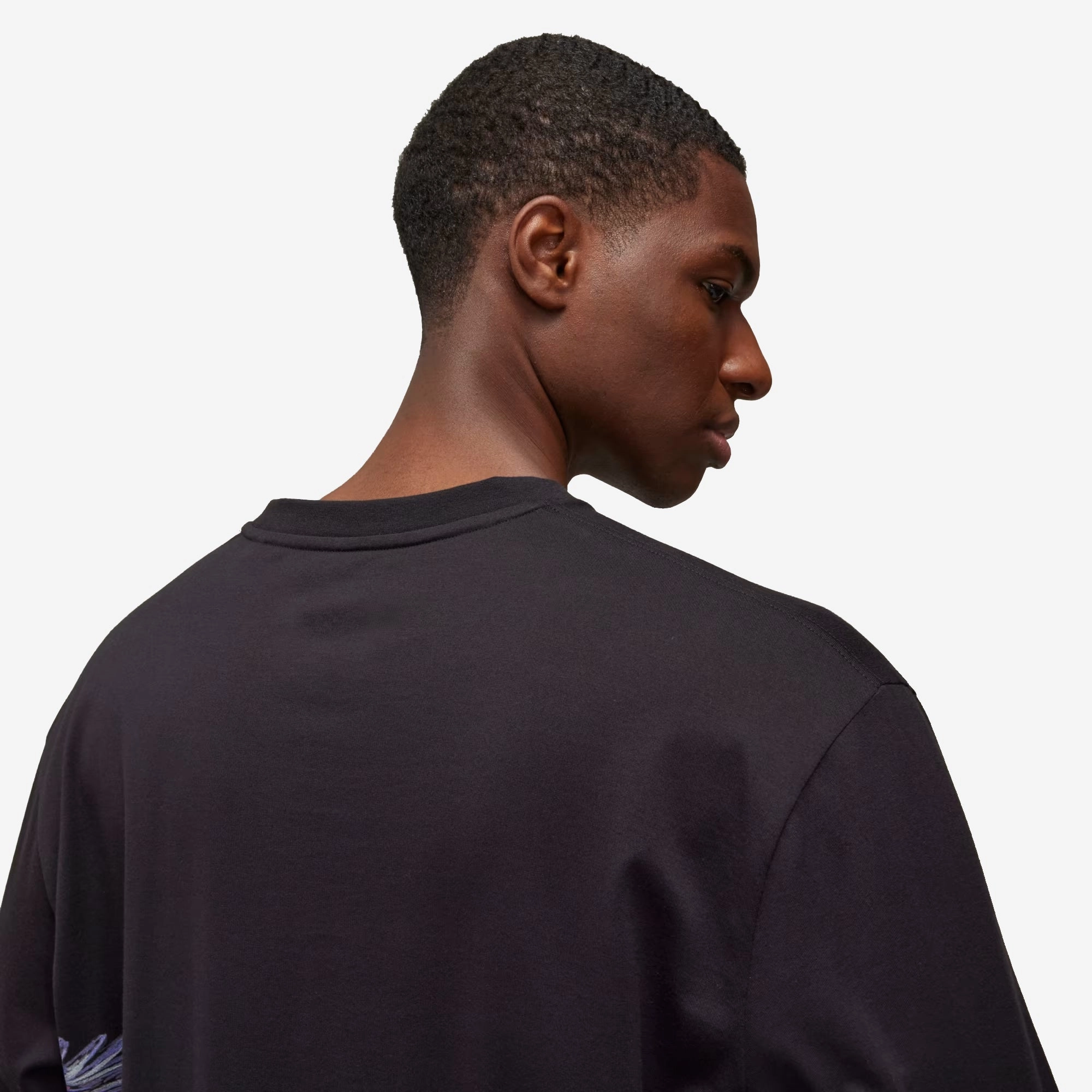 Y-3 | GRAPHIC LONG SLEEVE LONG-SLEEVE TOP { BLACK